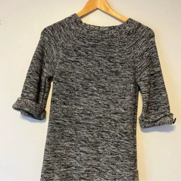 Line the label chunky knit sweater dress with front pockets grey marmalade Small - Picture 6 of 8